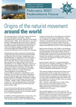 Origins of the Naturist Movement Around the World