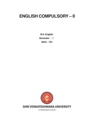 English Compulsory – Ii