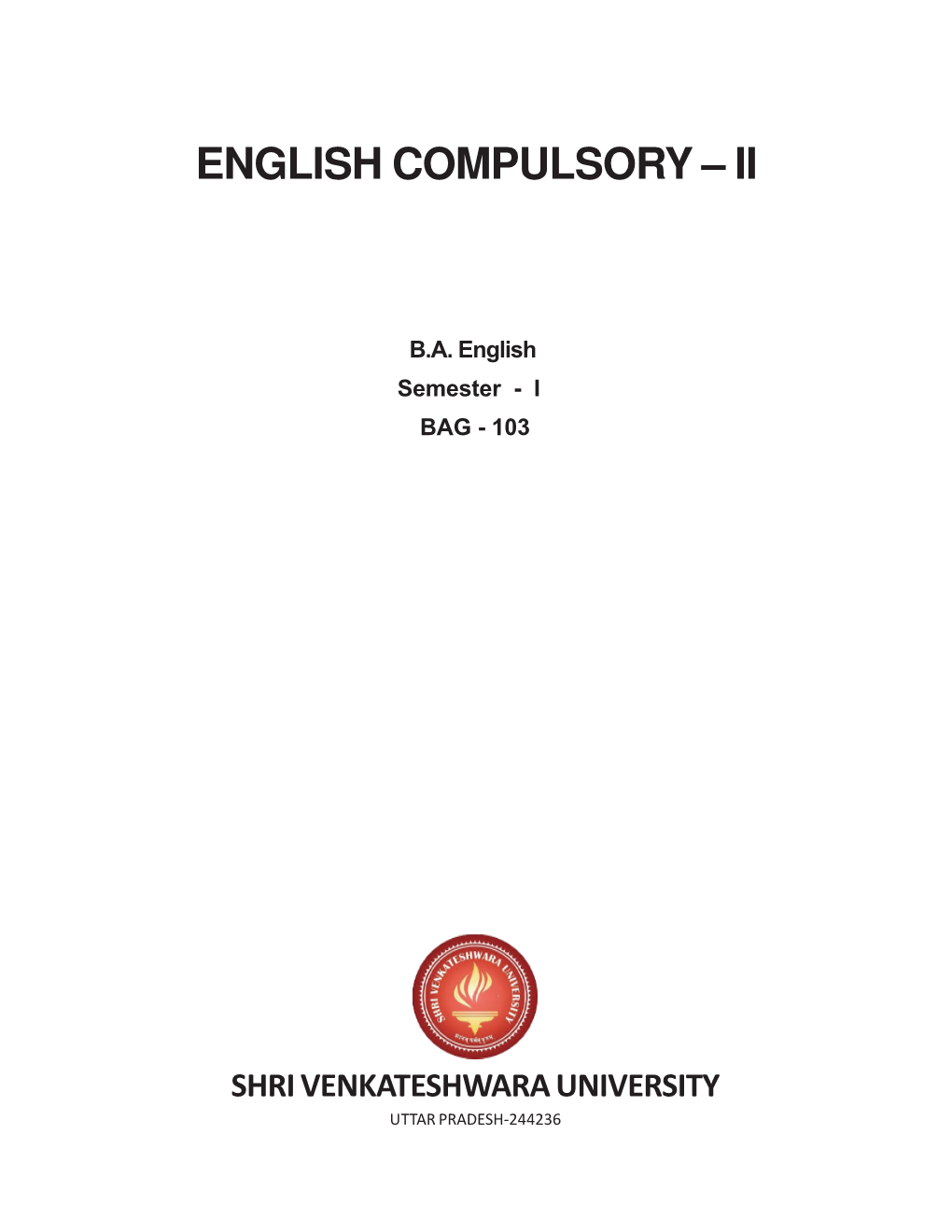English Compulsory – Ii