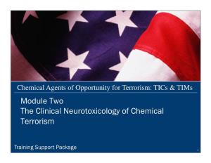 Module Two the Clinical Neurotoxicology of Chemical Terrorism