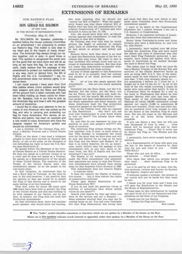 EXTENSIONS of REMARKS May 25, 1995 EXTENSIONS of REMARKS