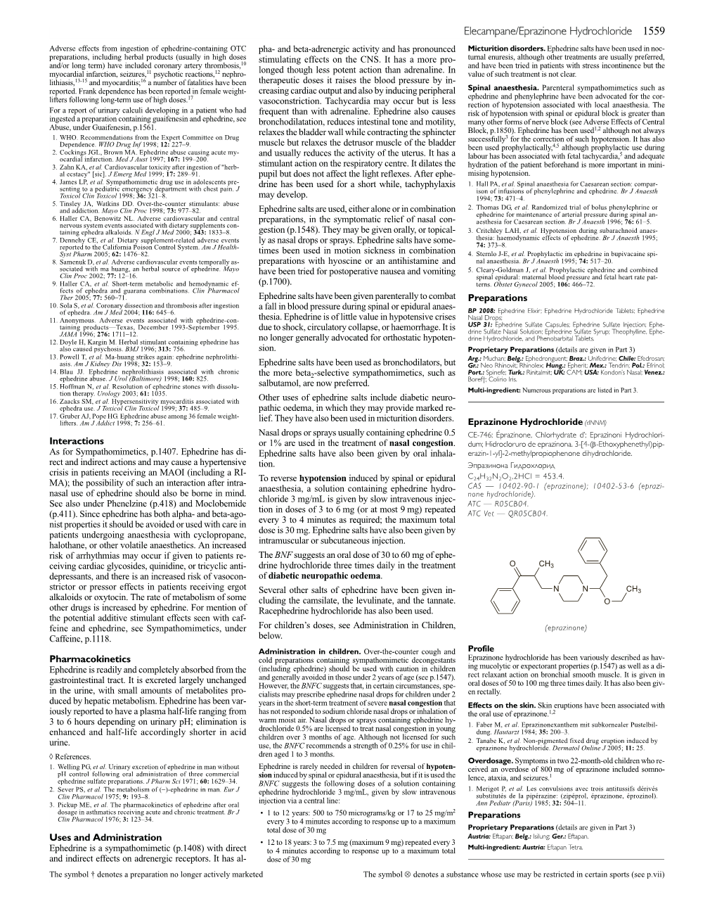 Elecampane/Eprazinone Hydrochloride 1559