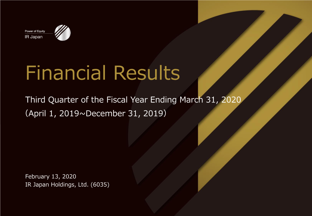 Financial Results