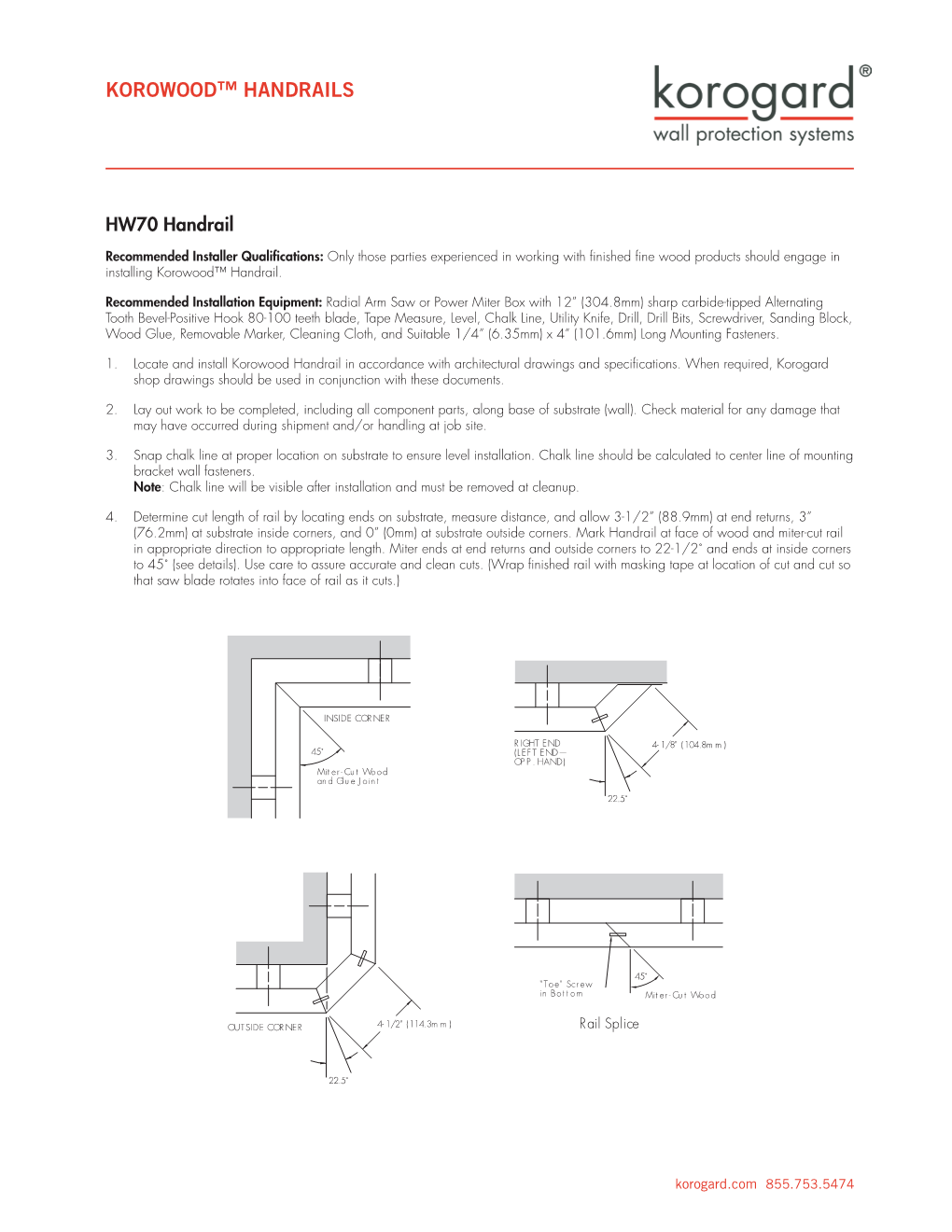 Korowood™ Handrails