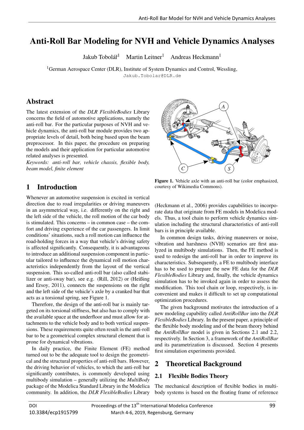 Anti-Roll Bar Modeling for NVH and Vehicle