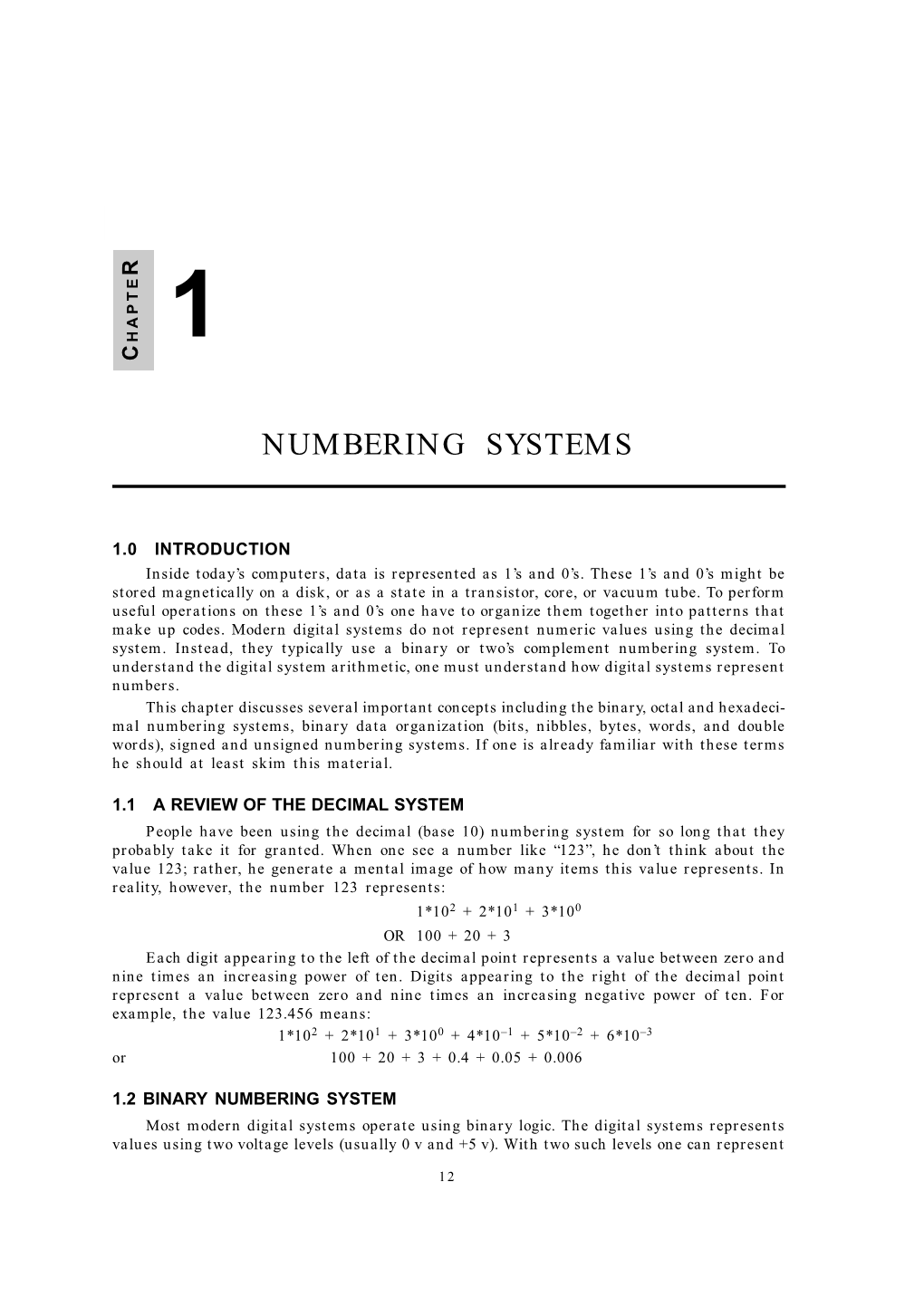 Numbering Systems