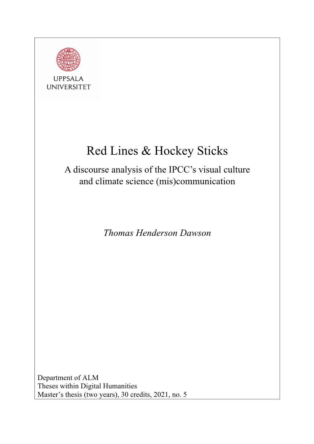 Red Lines & Hockey Sticks