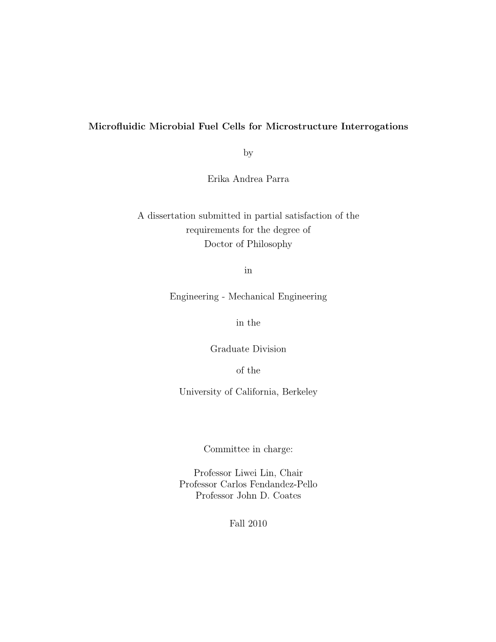 Microfluidic Microbial Fuel Cells for Microstructure Interrogations By