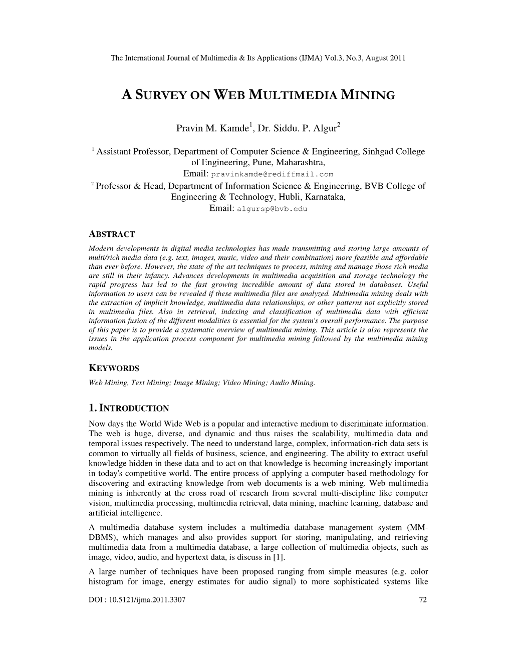 A Survey on Web Multimedia Mining