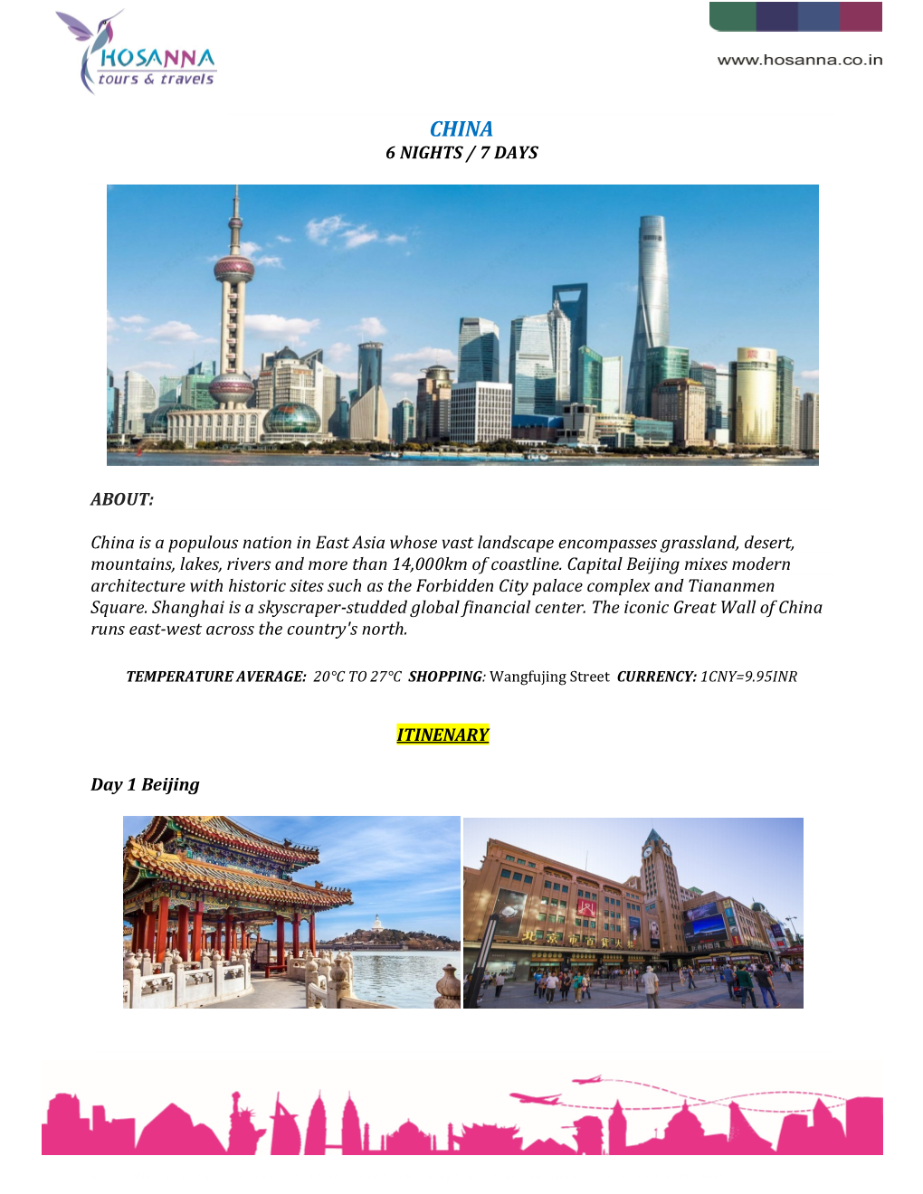 China 6 Nights / 7 Days