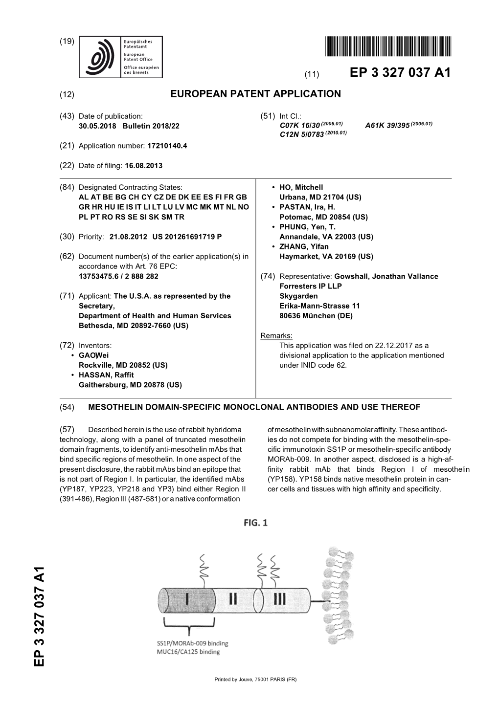 Mesothelin Domain-Specific Monoclonal Antibodies and Use Thereof