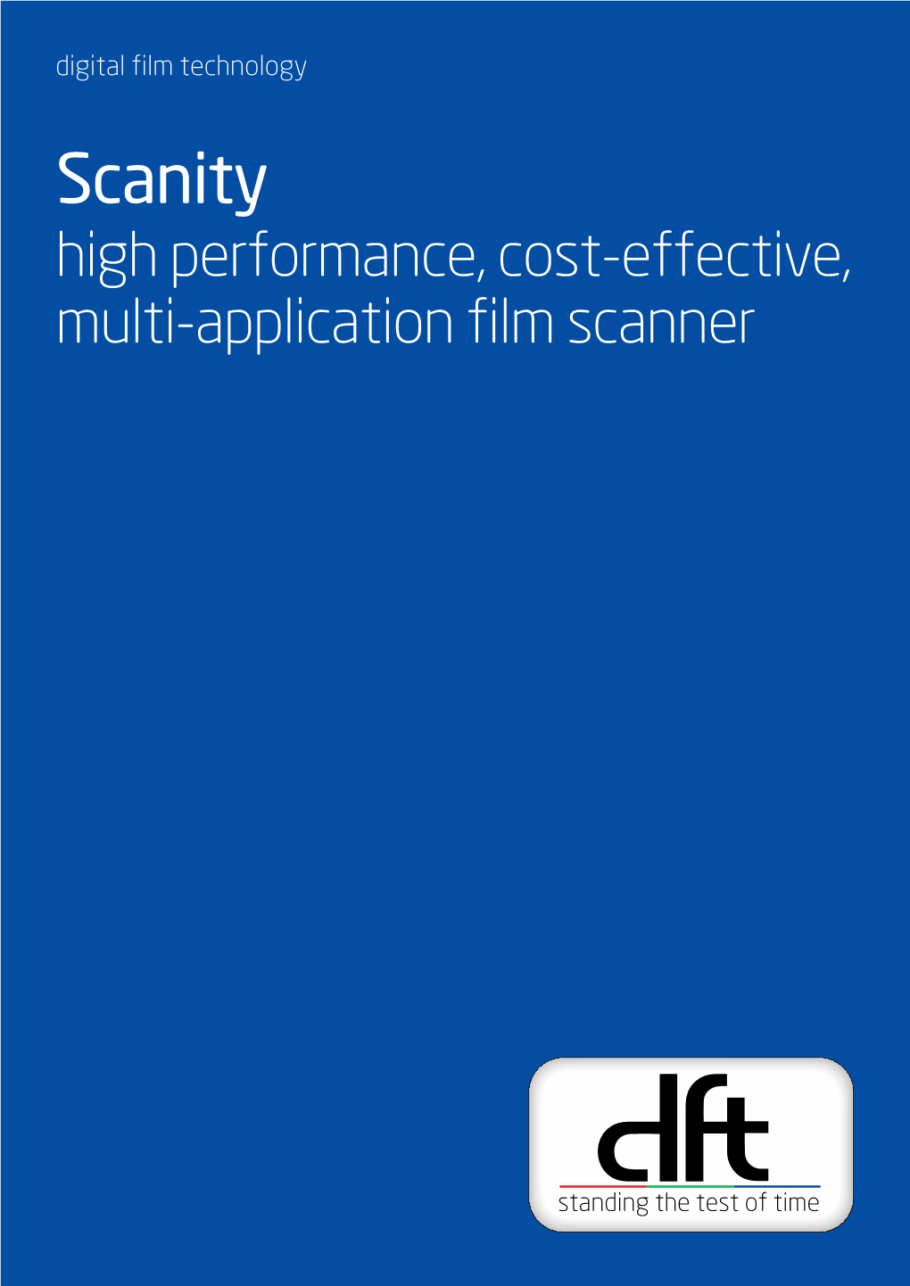 Scanity High Performance, Cost-Effective, Multi-Application Film Scanner