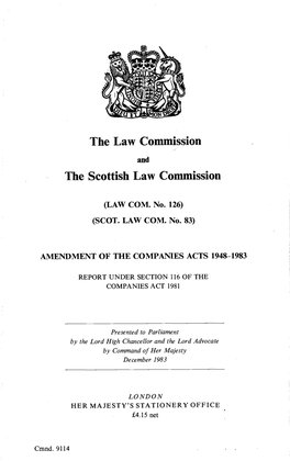 Amendment of the Companies Acts 1948-1983