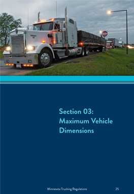 Section 03: Maximum Vehicle Dimensions