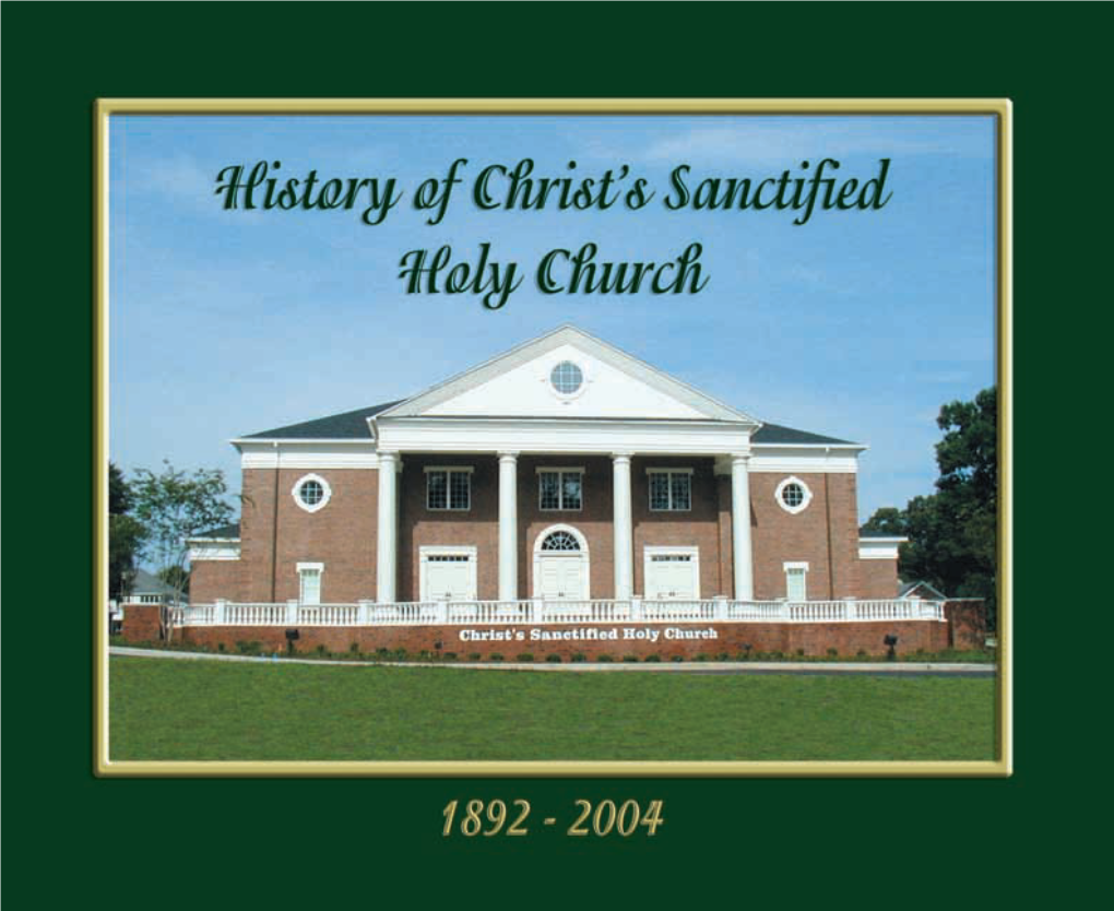 History of Christ's Sanctified Holy Church