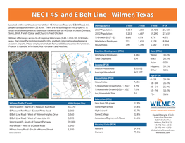 NEC I-45 and E Belt Line - Wilmer, Texas