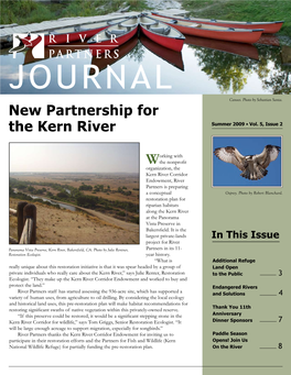 New Partnership for the Kern River Summer 2009 • Vol