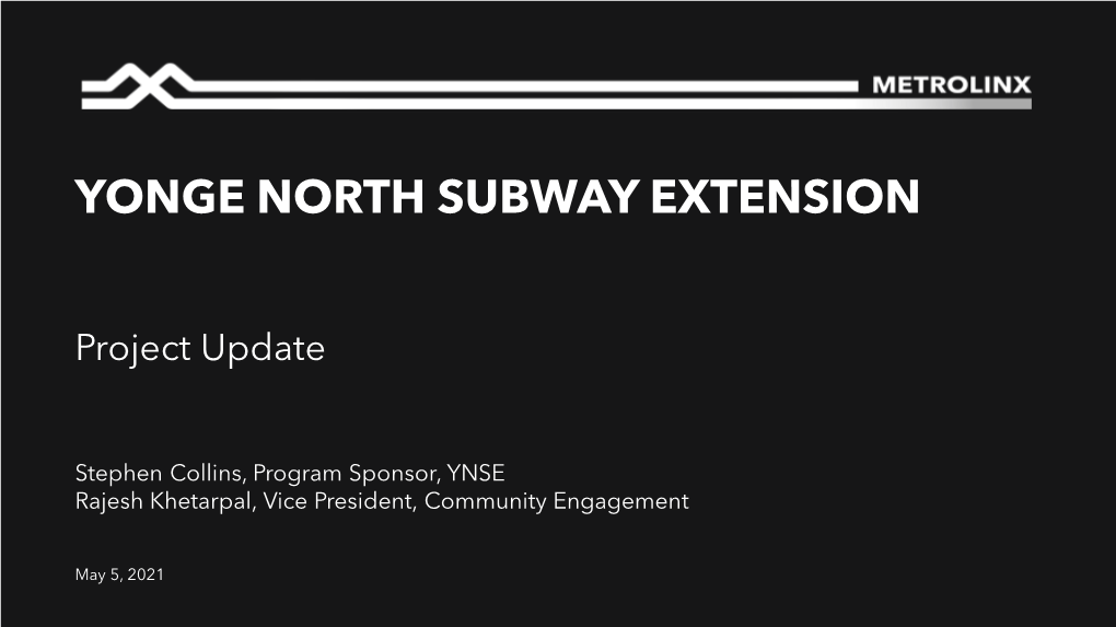 Yonge North Subway Extension