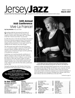 Vive La France! by Tony Mottola Jersey Jazz Editor