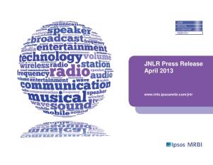 JNLR Press Release April 2013