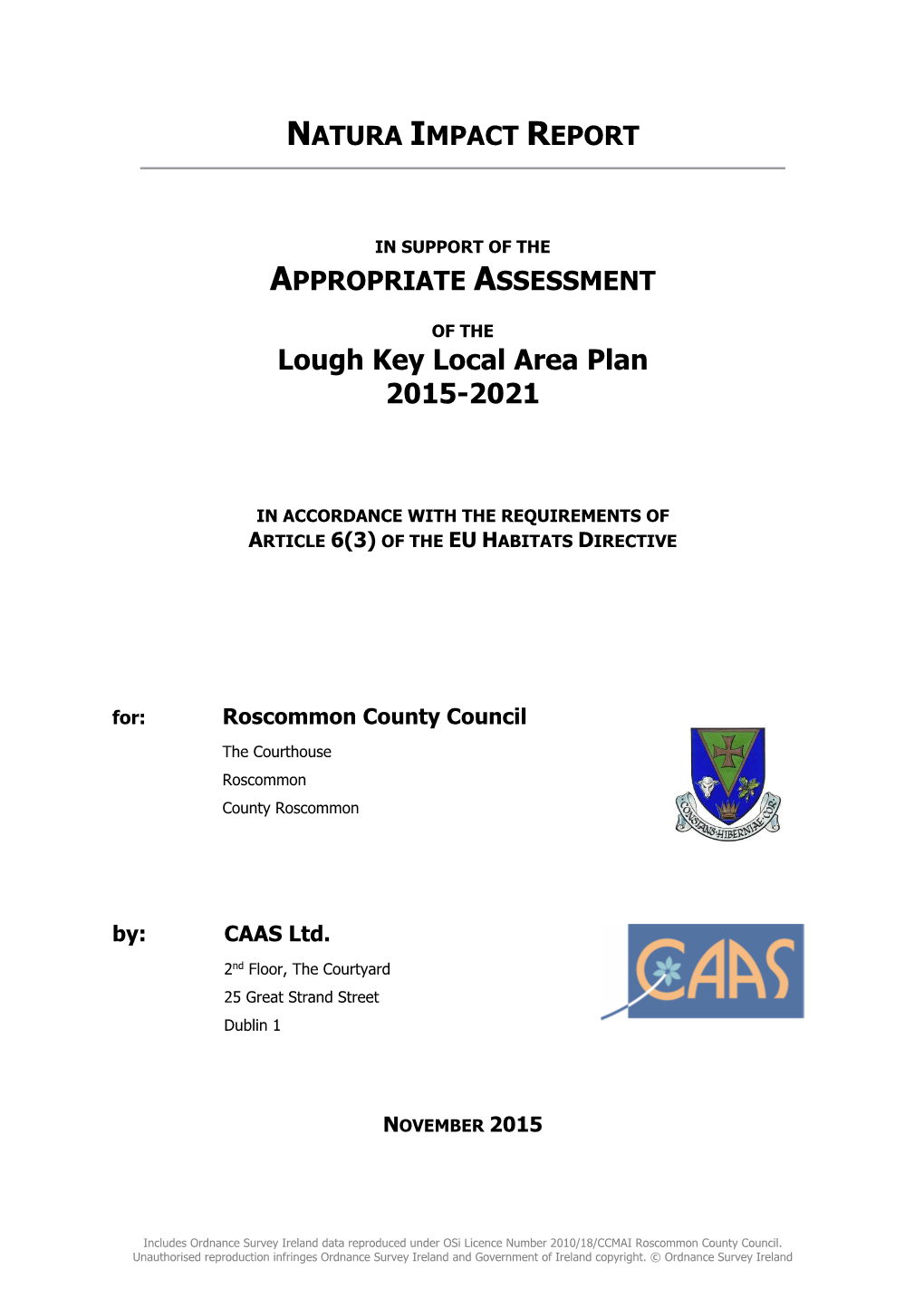 Lough Key Local Area Plan 2015-2021