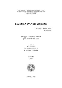 Lectura Dantis 2002-2009