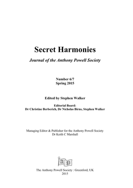 Secret Harmonies #6/7