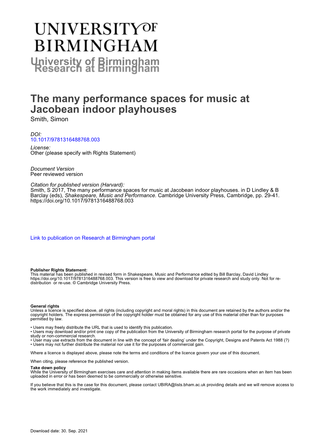 Simon Smith Music's Mobility