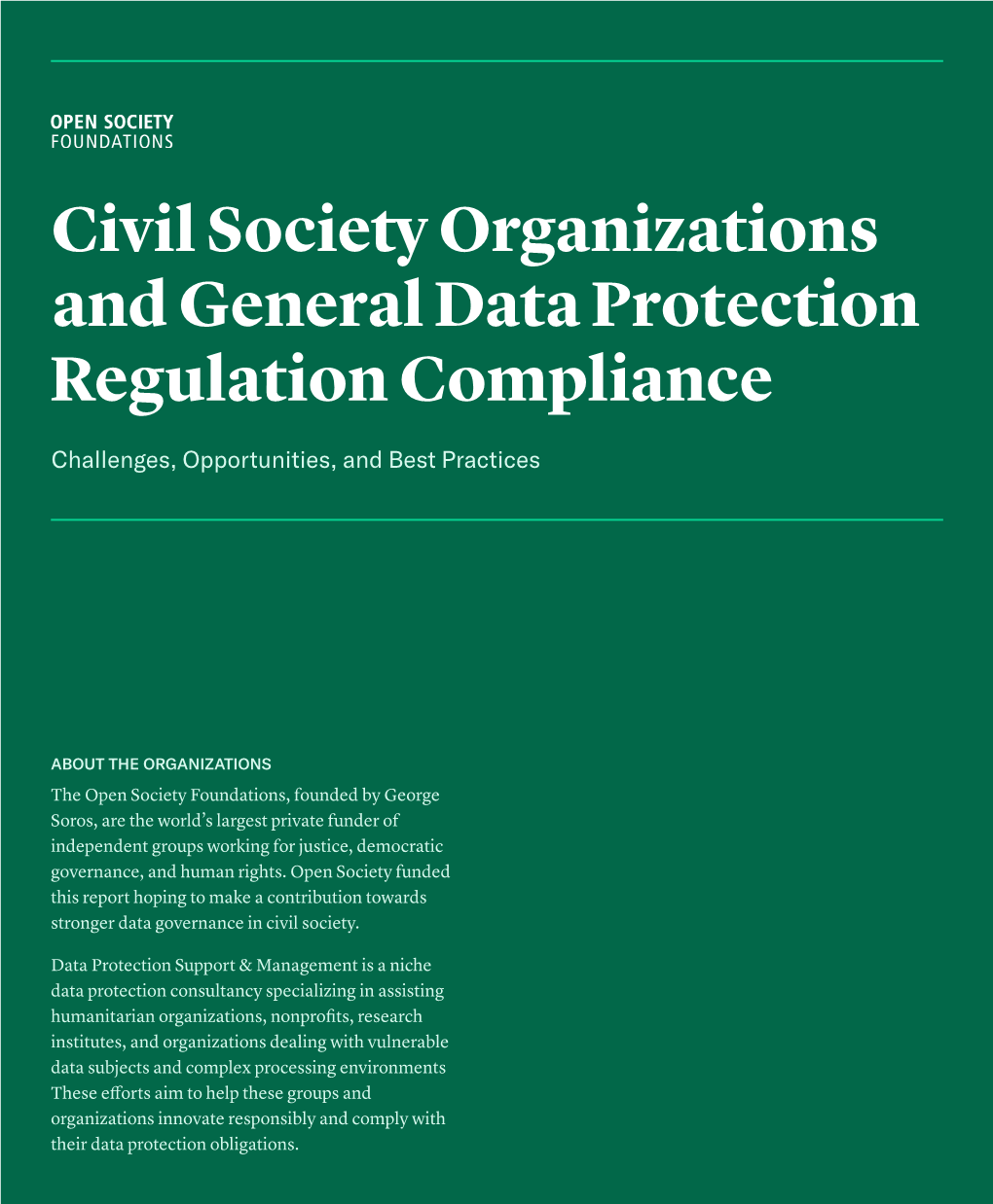 Civil Society Organizations and General Data Protection Regulation Compliance