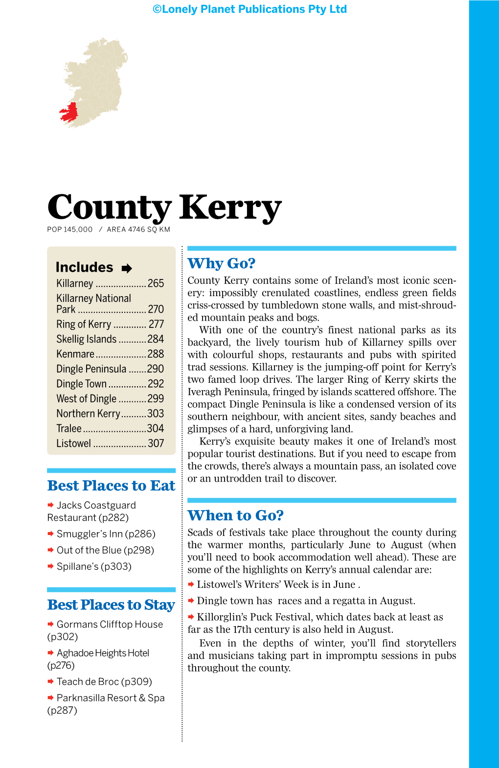 County Kerry Contains Some of Ireland’S Most Iconic Scen- Killarney National