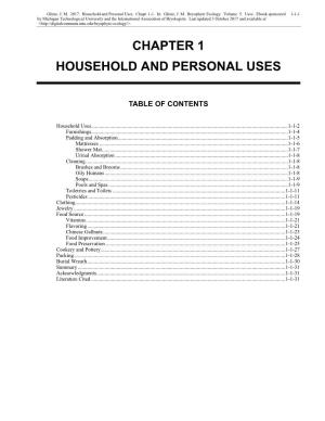 Household and Personal Uses