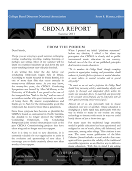 REPORT Summer 2013