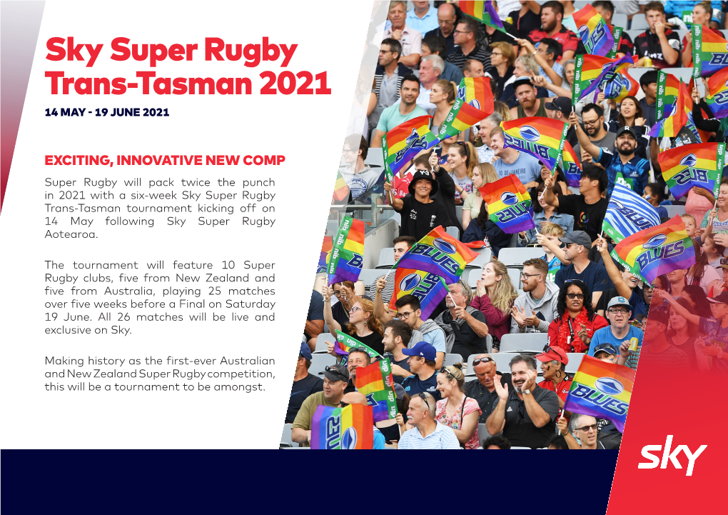 Sky Super Rugby Trans-Tasman 2021 14 MAY - 19 JUNE 2021