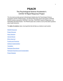 The Psychological Science Accelerator's COVID-19 Rapid