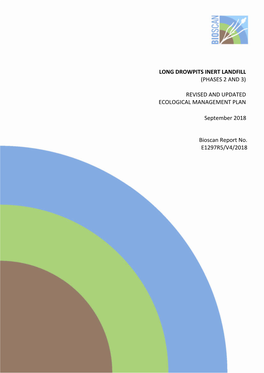 Revised and Updated Ecological Management Plan