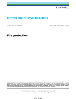 DNVGL-OS-D301 Fire Protection