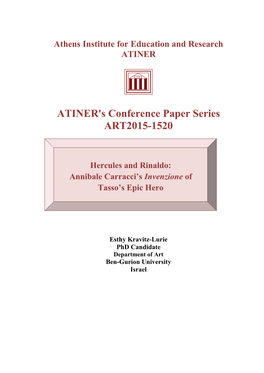 ATINER's Conference Paper Series ART2015-1520