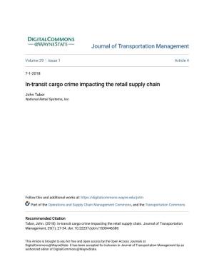 In-Transit Cargo Crime Impacting the Retail Supply Chain