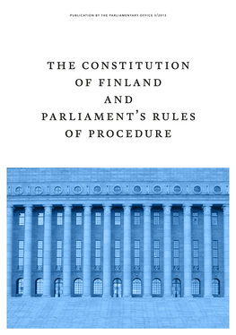 The Constitution of Finland and Parliament's Rules of Procedure