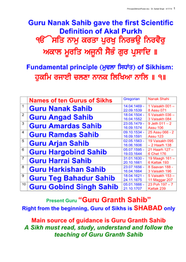 Basic Principles of Sikhism -.:: GEOCITIES.Ws