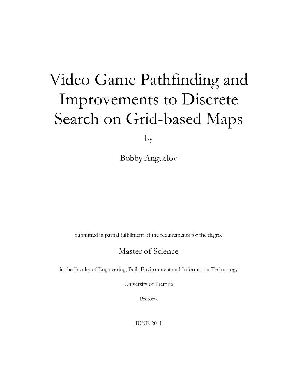 thesis of video games