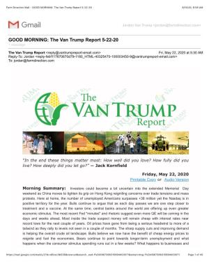 The Van Trump Report 5-22-20 8/10/20, 9:58 AM