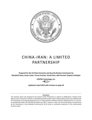 China-Iran: a Limited Partnership