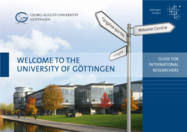 Welcome to the University of Göttingen