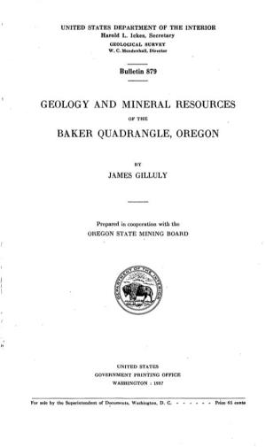 Geology and Mineral Resources
