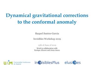 Dynamical Gravitational Corrections to the Conformal Anomaly