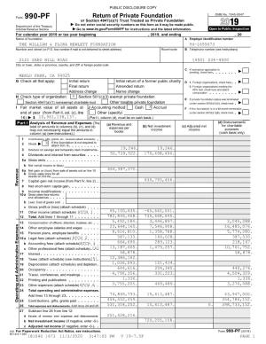 2019 Form 990-PF (Full Return with Attachments)
