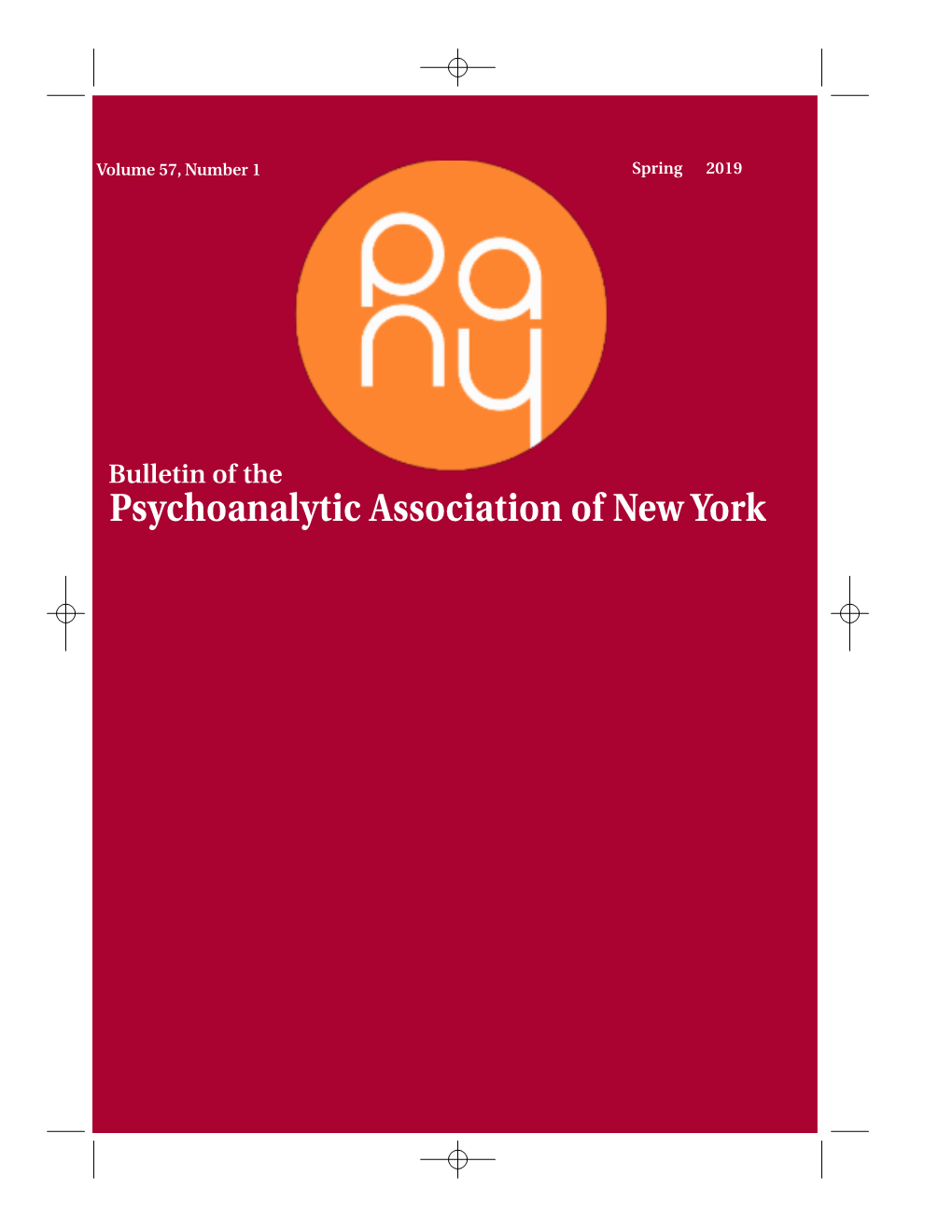 Bulletin of the Psychoanalytic Association of New York