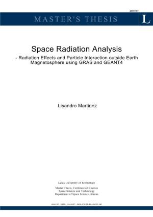 MASTER's THESIS Space Radiation Analysis