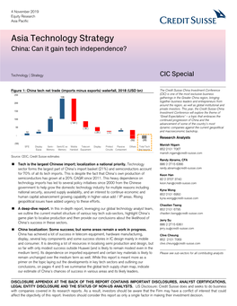 Asia Technology Strategy China: Can It Gain Tech Independence?